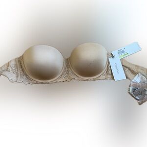 Calvin Klein seductive comfort strapless convertible Bra nude